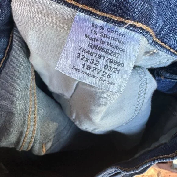 Sonoma Men’s Slim Blue Distressed Jeans Size 32x32 - Picture 7 of 13